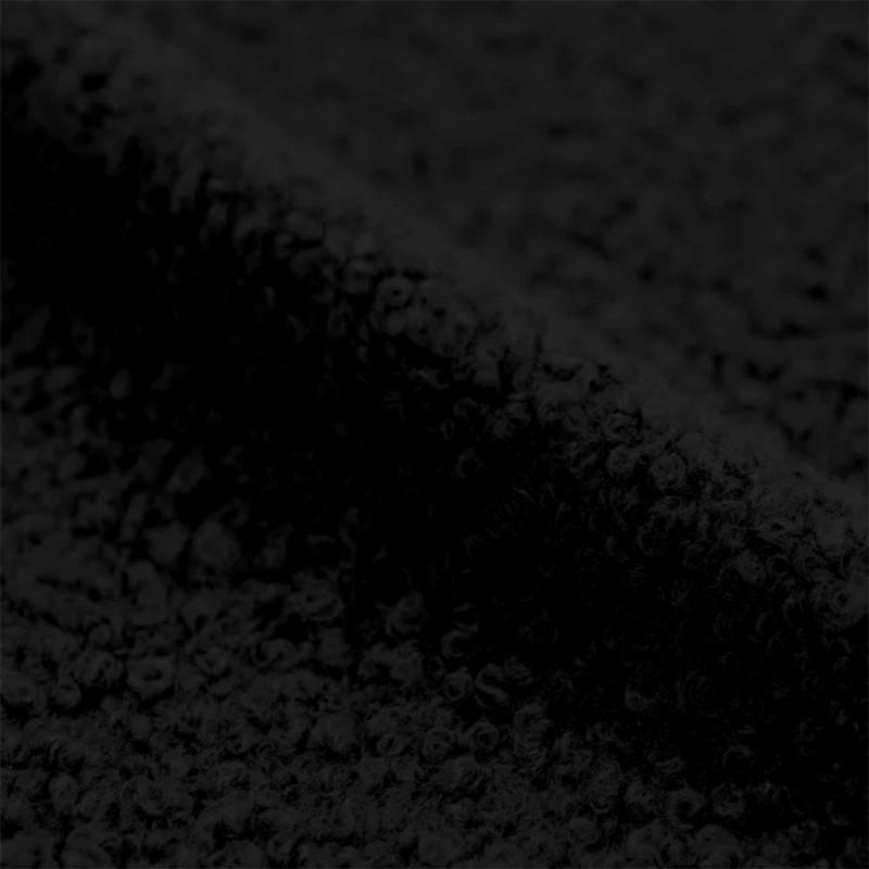 Curly Fleece NOIR Black